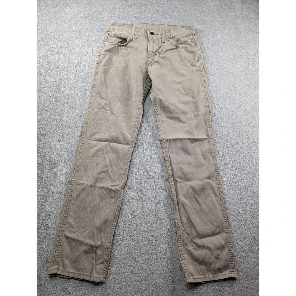 Levis 511 Slim Fit Khaki Tan Cotton Pants Mens 30x30 84511-0020